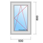 Fenstermaß 500x800mm