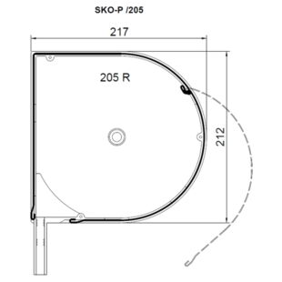 Vorbaurollladen SAR SKO-P mit Kastenhöhe 205mm