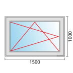 Fenstermaß 1500x1000mm