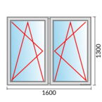 Fenstermaß 1600x1300mm