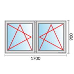 Fenstermaß 1700x900mm