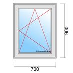 Fenstermaß 700x900mm