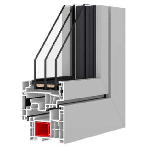Kunststofffenster Aluplast IDEAL Neo MD-FS - Profil außen