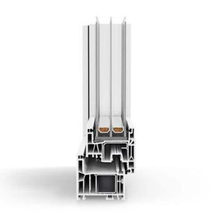 Kunststofffenster Aluplast IDEAL Neo Cube-Line - Ansicht Profilschnitt