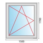 Fenstermaß 1500x1700mm