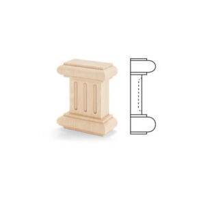 Holz Kapitell 2S-2 Querschnitt