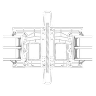 Drutex Iglo Edge - 50111 - Statische Kopplung mit Verstärkung beidseitig 11mm