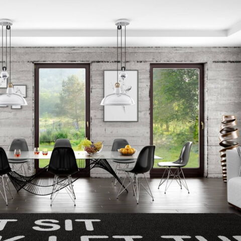 Bodentiefe Fenster 1-flügelig Holz