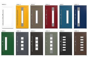 Aluminium Haustüren Übersicht Modelle und Farben