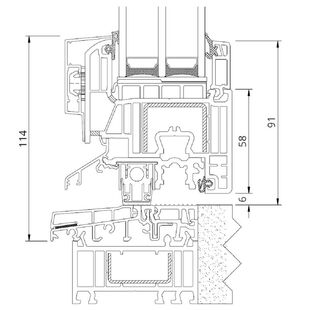 Iglo Energy AluCover - 70001-70013 Balkontürschwelle Combi Plan 0mm