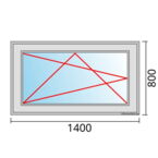 Fenstermaß 1400x800mm