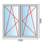 Fenstermaß 1900x1800mm