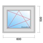 Fenstermaß 600x500mm