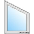 Schrägfenster mit asymmetrischer Trapezform