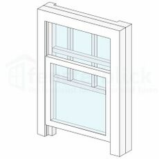 Fenstertyp Vertikalschiebefenster Beispiel mit Sprossen