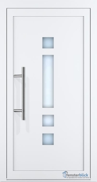 Alumium Haustür EL-01 in Weiß