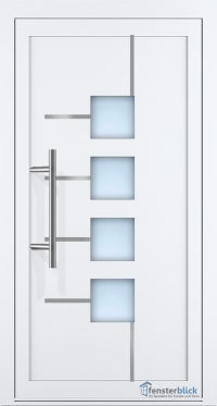 Aluminium Haustür EL-63 Inox