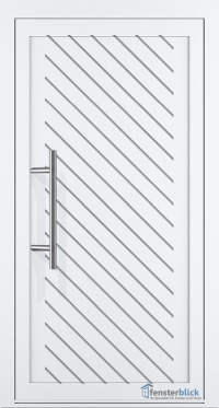 Aluminium Haustür EL-74 Inox