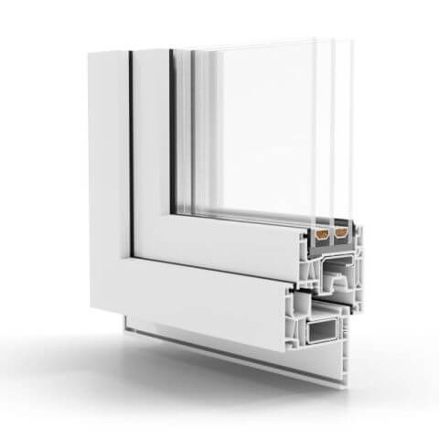 Kunststofffenster Aluplast IDEAL Neo MD Renovation 40 - Profil außen