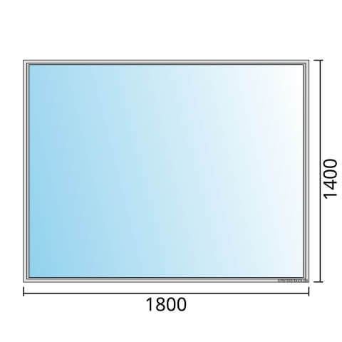 Einflügeliges Fenster 180x140 cm mit Festverglasung im Rahmen
