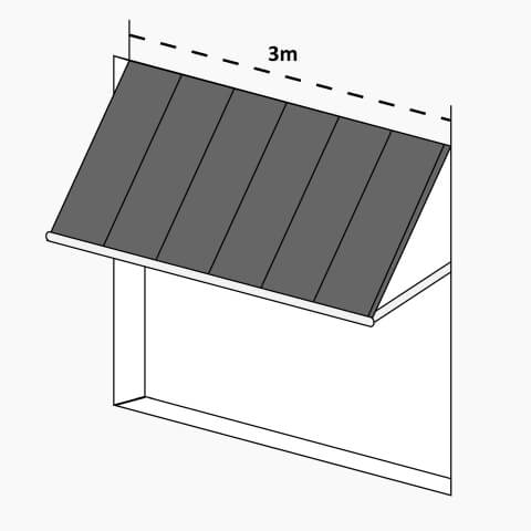 Markise in Anthrazit
