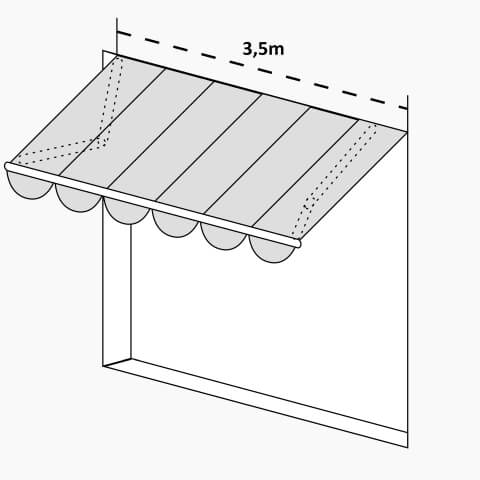 Gelenkarmmarkise 3,5m breit