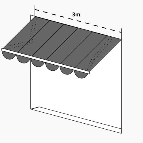 Gelenkarmmarkise Anthrazit
