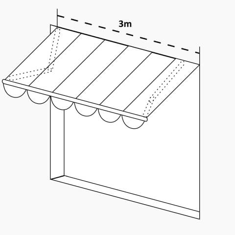 Gelenkarmmarkise Weiss