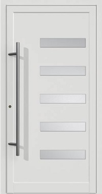 Kunststoff Haustür Modell 6014 in Weiß