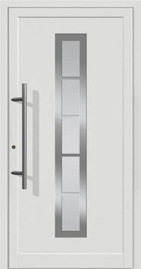 Kunststoff Haustür Modell 6017 in Weiß