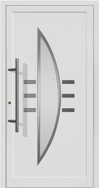 Kunststoff Haustür Modell 6019 in Weiß