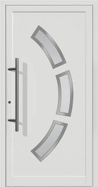 Kunststoff Haustür Modell 6028 in Weiß