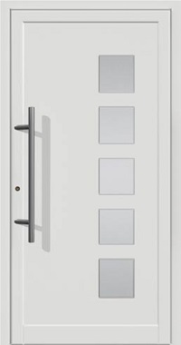 Kunststoff Haustür Modell 6033 in Weiß