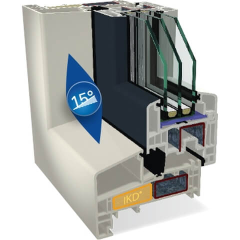 Kunststofffenster Gealan S 9000 NL Profil base - außen