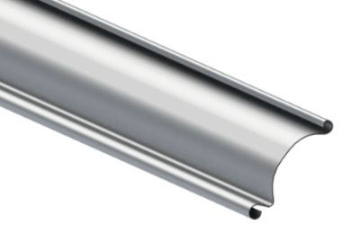 Industrie-Rolltor-Lamelle R1 AS ohne Dämmung in Aluminium von Krispol