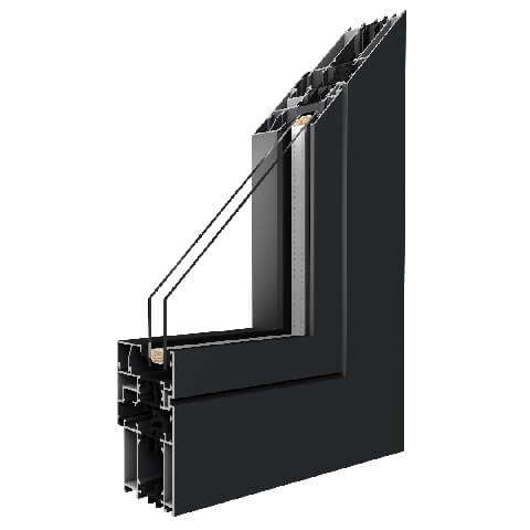 Aluminium Fenster MB-70 Anthrazit