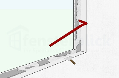 Fenster Ausbau Fensterfugen säubern und Montagereste entfernen