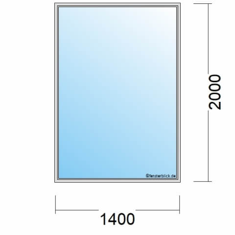 Balkontür 1-flügelig 140x200 cm technische Details