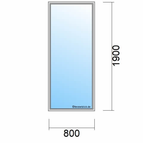 Einflügelige Balkontür 80x190 cm technische Details