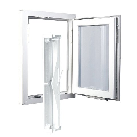 Kunststofffenster mit Regel-Air Fensterfalzlüfter