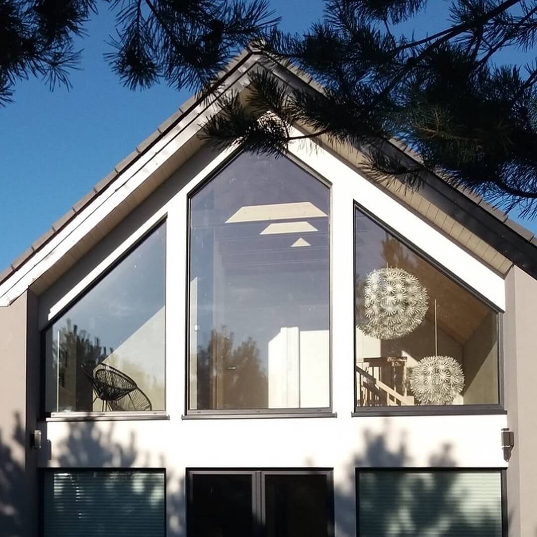 Schräge Fenster Vorhang