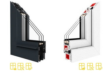 Vergleich Alu-Fenster und Kunststofffenster Vorteile