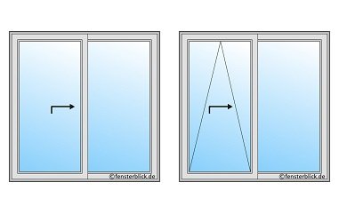 Schiebefenster horizontal  HS- und PSK-Fenster 