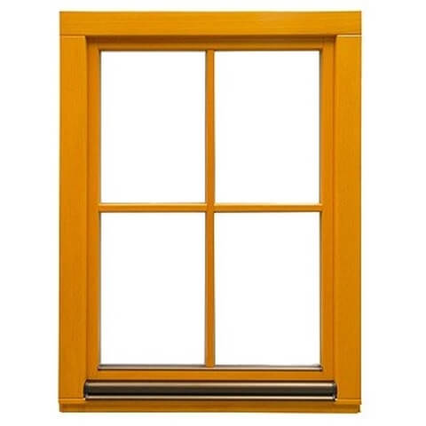 Holzfenster mit Kreuzsprossen