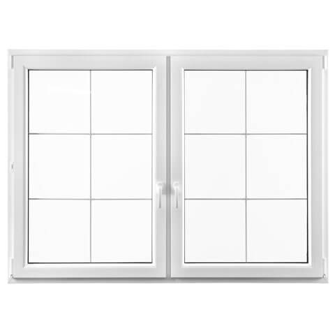 Iglo 5 Fenster weiß mit Sprossen