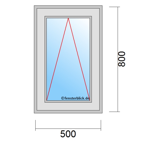 Kippfenster 500x800mm technische Details
