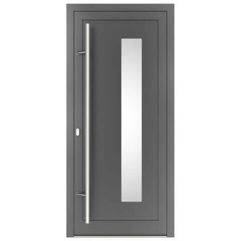Aluminium Haustür Florida 1 Rechts in Anthrazit