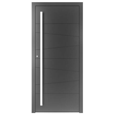 Aluminium Haustür Washington 4 in Anthrazit