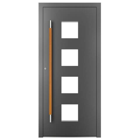 Aluminium Haustür Hawaii 1 in Anthrazit