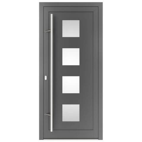 Aluminium Haustür Hawaii 1 in Anthrazit